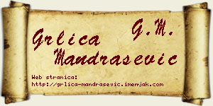 Grlica Mandrašević vizit kartica